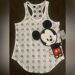 NEW Disney Store Sleeveless Mickey/Minnie Shirt Size Large